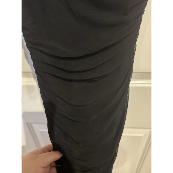 Windsor NWT Off Shoulder Long Sleeve Mini Dress Black Small - Picture 7 of 8